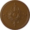 Ekena Millwork Milton Ceiling Medallion (Fits Canopies up to 7 7/8"), Hnd-Painted Smokey Topaz, 40 5/8"OD x 1 3/4"P CM40MISTF - alternate 1